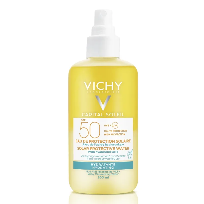 Apa de protectie solara Hydra cu SPF 50+ Capital Soleil, 200 ml, Vichy — preț și oferte