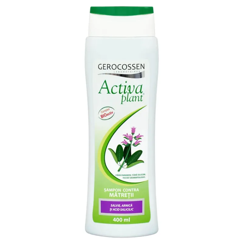 Sampon contra matretii cu salvie si arnica Activa Plant, 400 ml, Gerocossen — preț și oferte