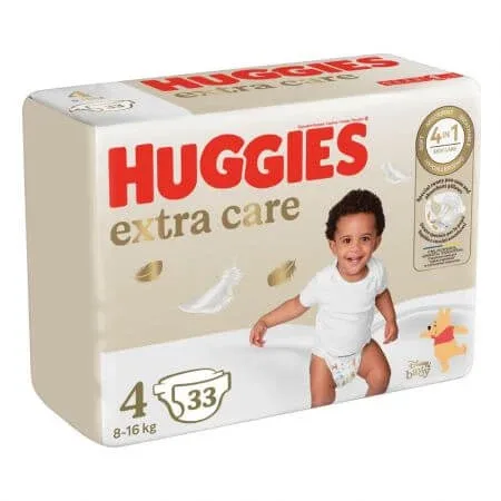 Scutece de schimb Extra Care, Nr 4. 8-16 kg, 33 buc, Huggies — preț și oferte