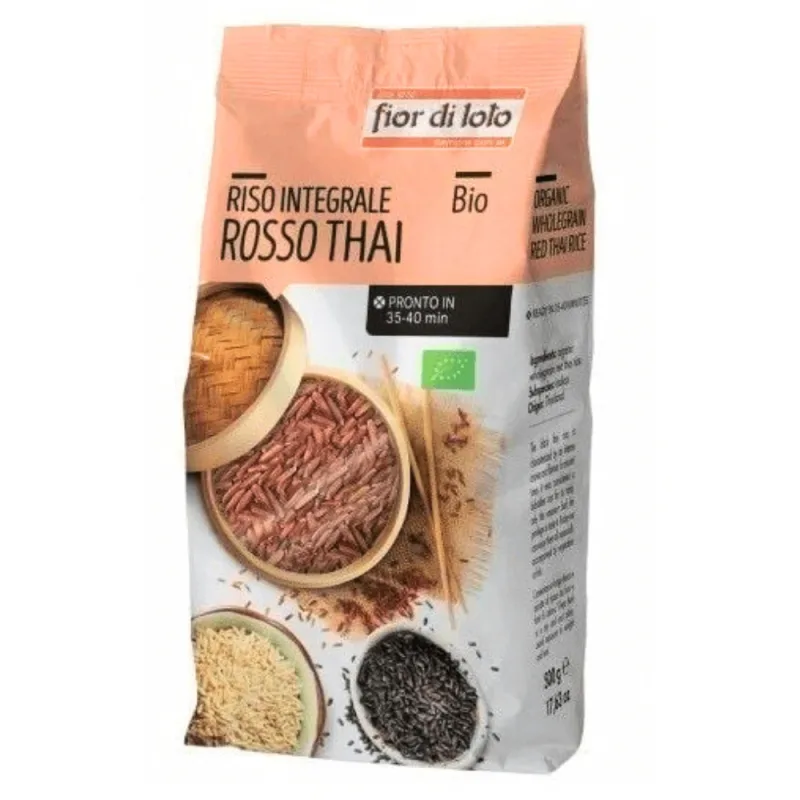 Orez Integral Thai Rosu Bio, 500 g, Fior di Loto — preț și oferte