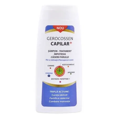 Sampon tratament impotriva caderii parului cu matreata Capilar+, 275 ml, Gercossen GEROCOSSEN — preț și oferte