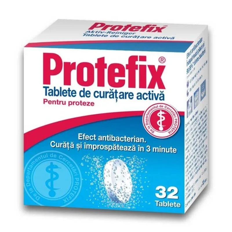 Protefix tablete de curățare activă, 32 bucăți, Queisser Pharma — preț și oferte