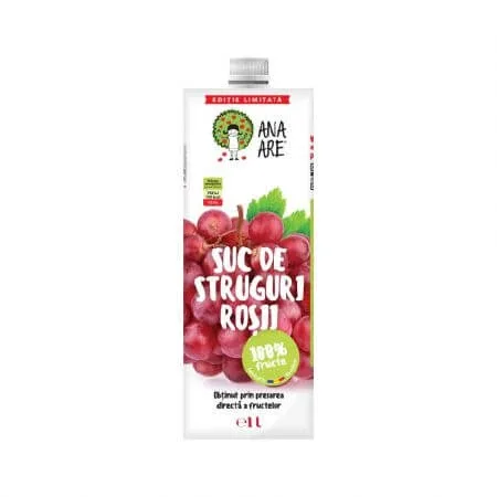 Suc de struguri rosii, 1L, Ana Are — preț și oferte