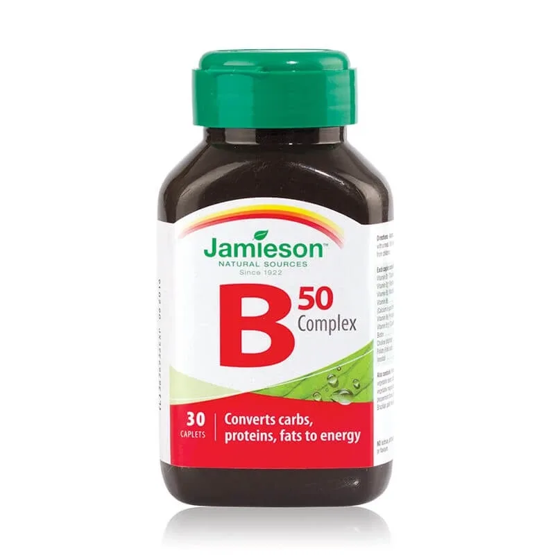 Complex de vitamina B 50mg, 30 capsule, Jamieson JAMIESON LABORATOIRES — preț și oferte