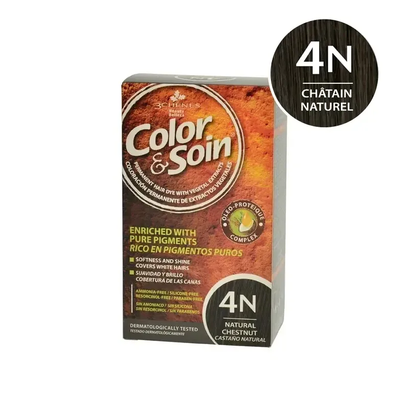 CO&SO Vopsea de par chatain naturel 4N RO LAB. LES 3CHENES — preț și oferte