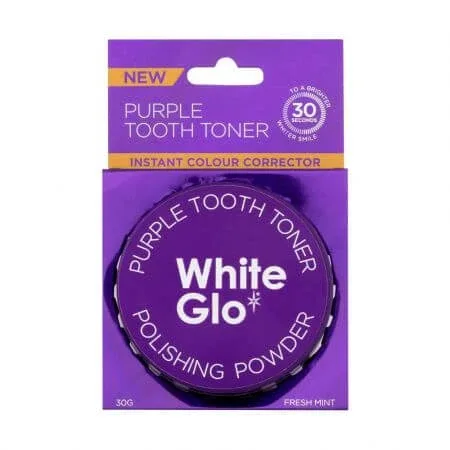 Pudra pentru albire Purple Tooth Toner, 30 g, White Glo — preț și oferte