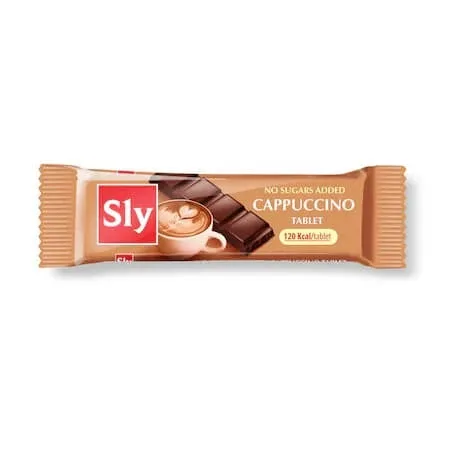 Tableta dietetica cu cappucino fara zahar, 25g, Sly Nutritia SLY NUTRICIA — preț și oferte