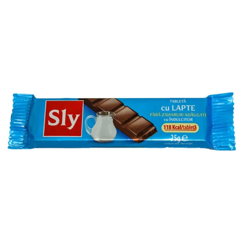 Tableta cu lapte cu indulcitor Sly, 25g, Sly Nutritia SLY NUTRICIA — preț și oferte