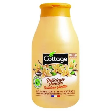 Lapte de dus hidratant Vanilie, 250 ml, Cottage — preț și oferte