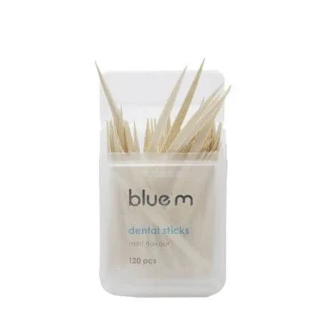 Scobitori mentolate, 120 buc, Blue M — preț și oferte