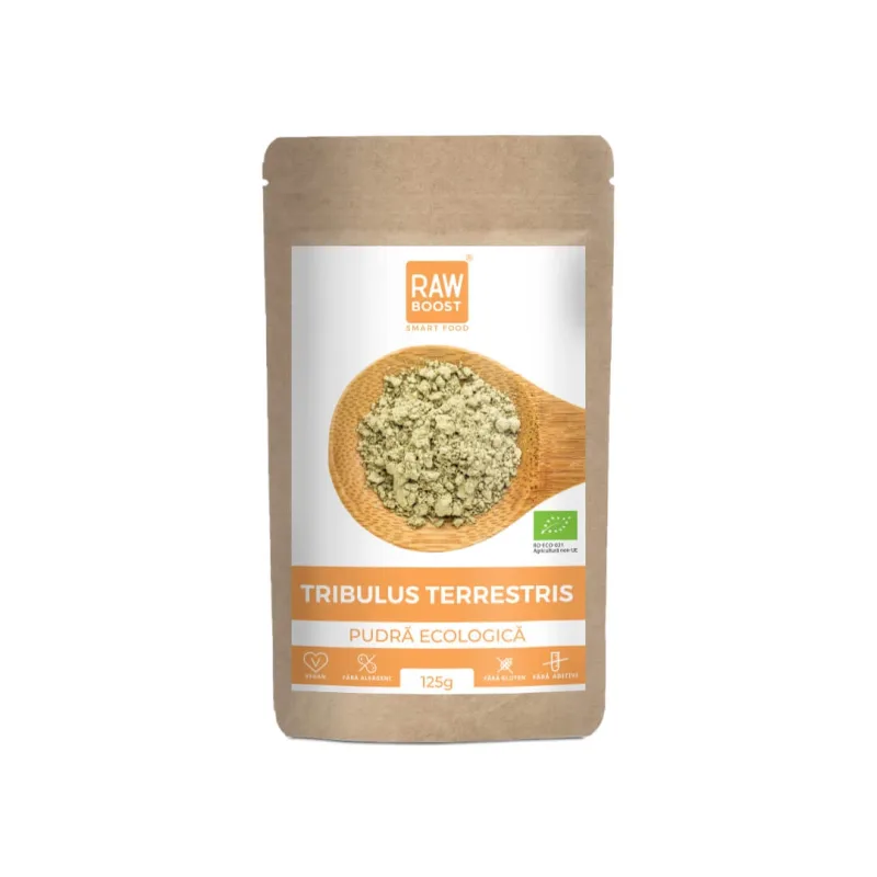 Tribulus Terrestris pudra ecologica, 125 g, Rawboost Smart Food — preț și oferte