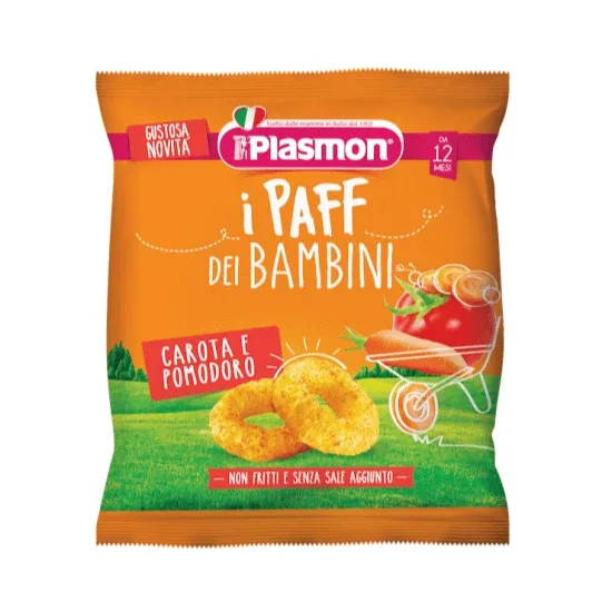 Pufuleti cu rosii si morcovi, +12 luni, Plasmon — preț și oferte