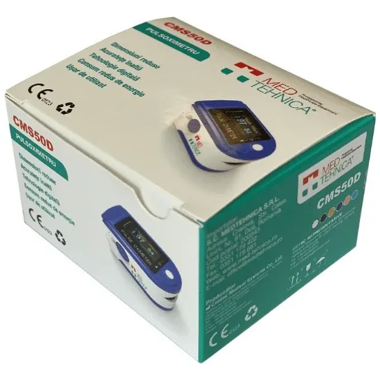 Pulsoximetru  cu husa si baterii CMS50D, MedTehnica — preț și oferte