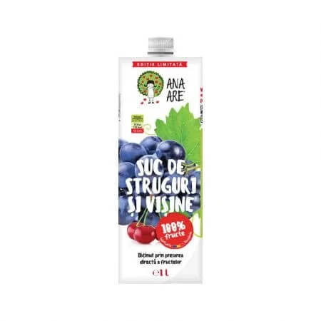 Suc de struguri si visine, 1L, Ana Are — preț și oferte