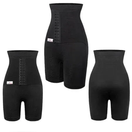 Colanti scurti modelatori cu centura abdominala posnatala integrata, Marimea M, Negri, Wondermom — preț și oferte