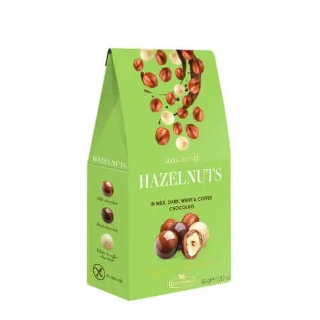 Alune de padure in mix de ciocolata, 80 g, Amaresti — preț și oferte
