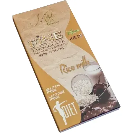 Ciocolata neagra fara zahar, 80 g, Milete — preț și oferte