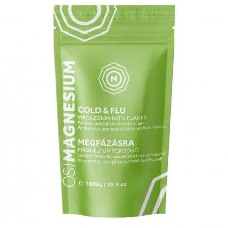 Fulgi de baie cu magneziu Cold & Flu, 1 kg, Osimagnesium — preț și oferte