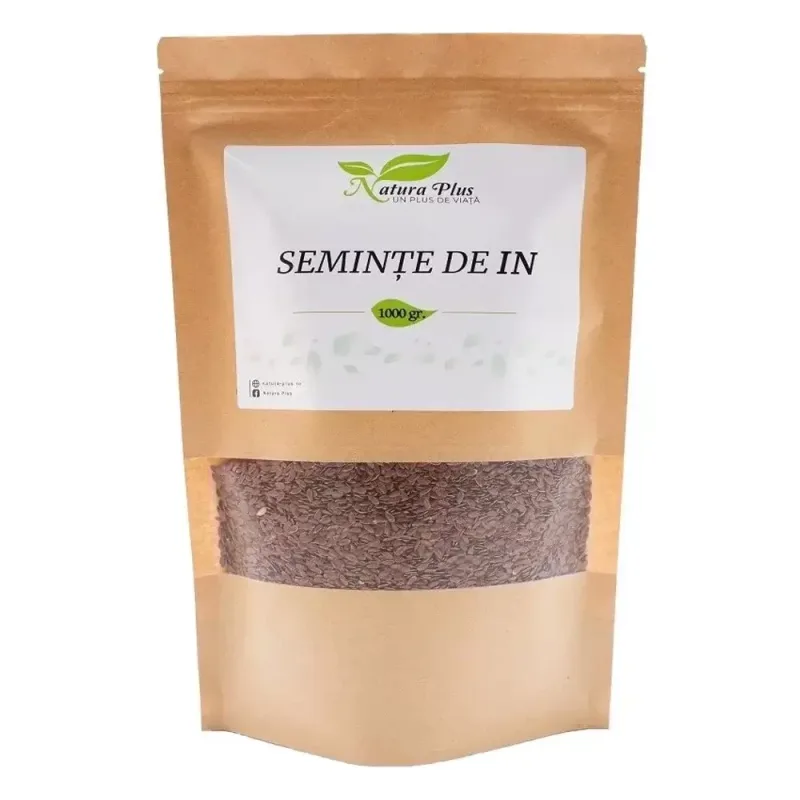 Seminte de In, 1000 g, Natura Plus — preț și oferte