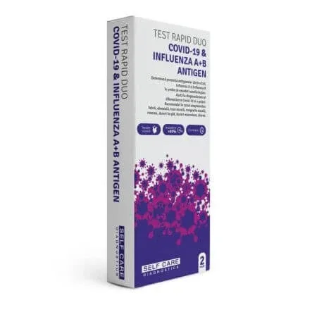 Test rapid Duo Covid-19 si Influenza A+B Antigen, Self Care SELF CARE MEDICAL — preț și oferte