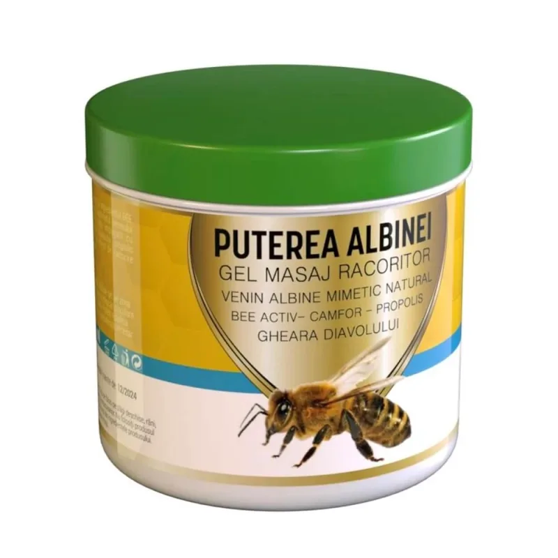 Gel de masaj cu efect răcoritor Puterea Albinei, 275 ml, Praemium — preț și oferte