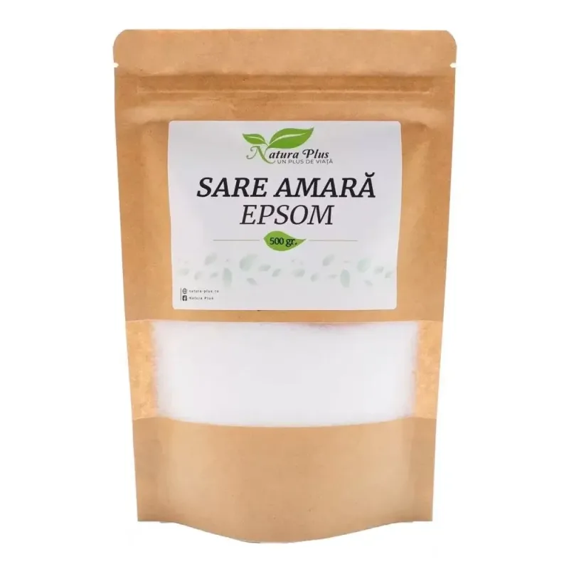 Sare amara Epsom, 500 g, Natura Plus — preț și oferte