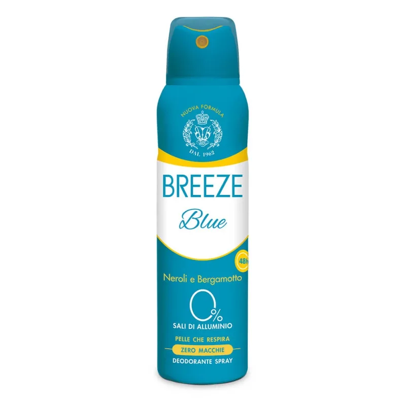 Deodorant spray fara aluminiu Blue, 150 ml, Breeze — preț și oferte