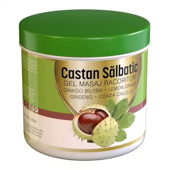 Gel de masaj răcoritor pentru picioare Castan Sălbatic, 275 ml, Praemium — preț și oferte