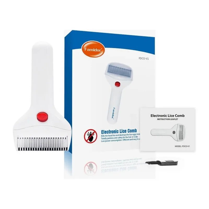 Pieptene electric Anti-Paduchi cu indicator sonor, Famidoc — preț și oferte