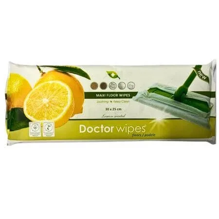 Lavete umede pentru podele, 36 buc, Doctor Wipes — preț și oferte