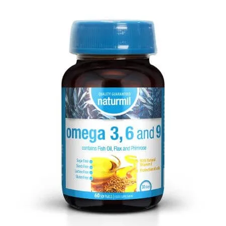 Omega 3-6-9, 60 capsule moi, Naturmil — preț și oferte