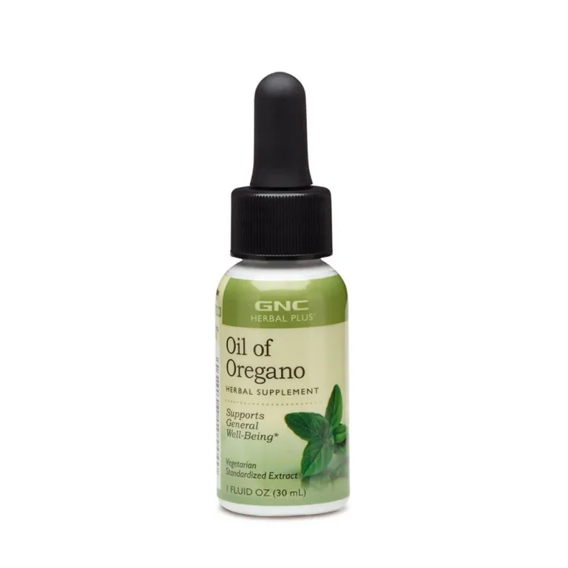Ulei de Oregano 60 mg Herbal Plus (991471), 30 ml, GNC — preț și oferte