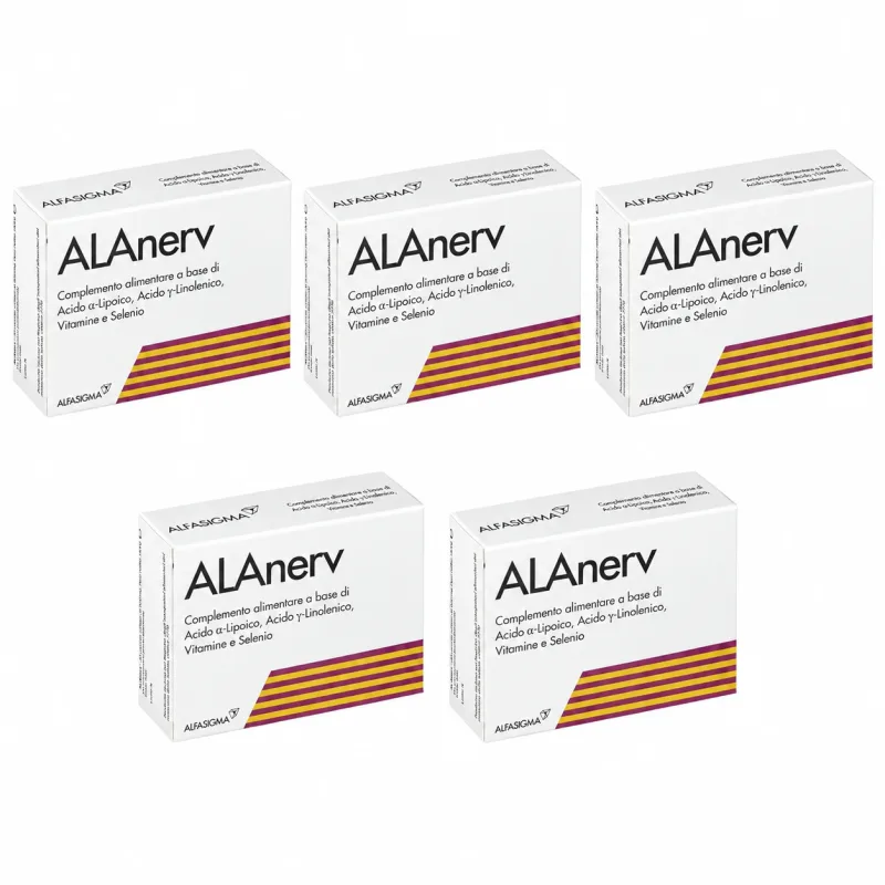 Alanerv pachet, 100 (5x20) capsule moi, Alfasigma — preț și oferte