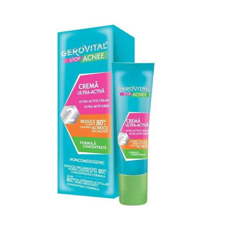 Crema ultra activa Stop Acnee, 15 ml, Gerovital FARMEC — preț și oferte