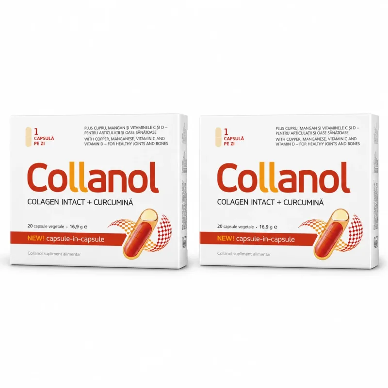 Collanol Pachet, 2 x 20 capsule, Vitaslim — preț și oferte