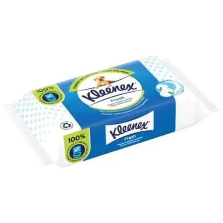 Hartie igienica umeda Fresh, 42 bucati, Kleenex — preț și oferte