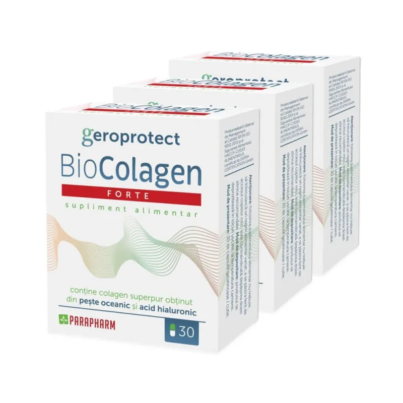 BioColagen Forte, 3 x 30 capsule, Parapharm — preț și oferte
