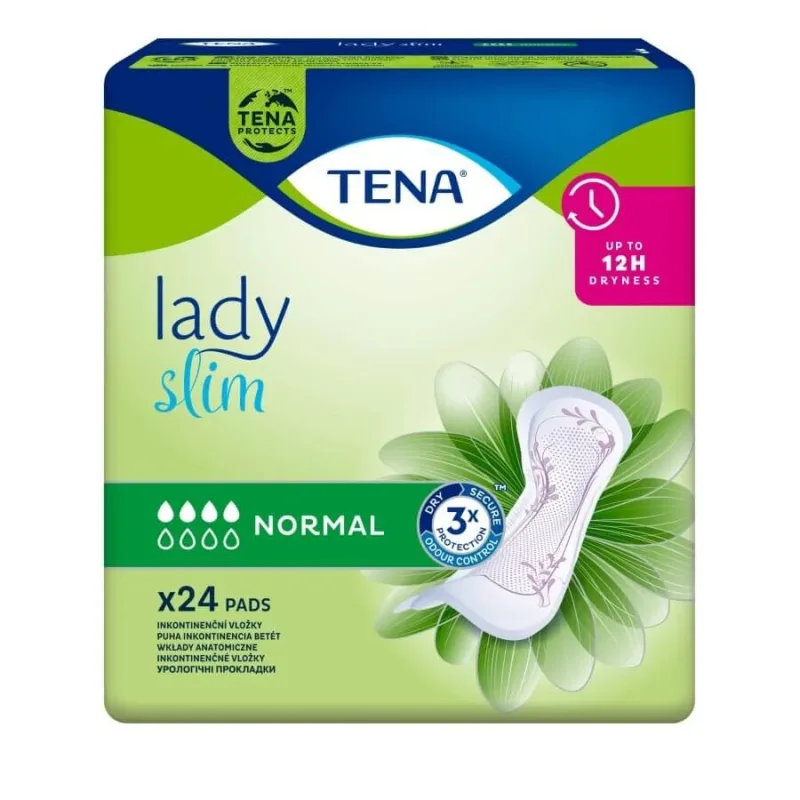 Absorbante Lady  Slim Normal, 4 x 24 bucǎți, Tena — preț și oferte