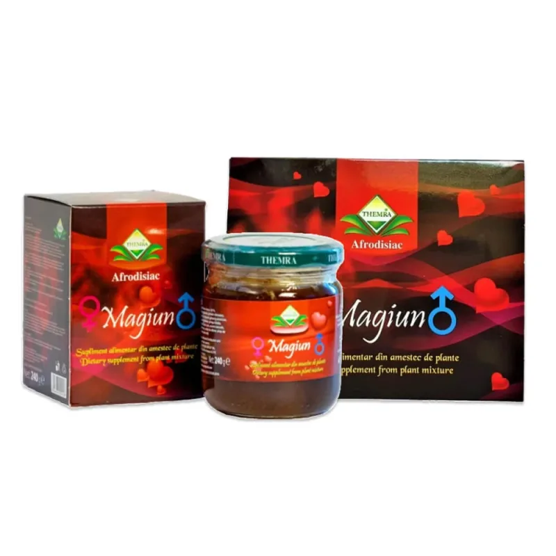 Pachet Magiun afrodisiac 240 g +  Magiun afrodisiac natural 12 plicuri, Themra — preț și oferte