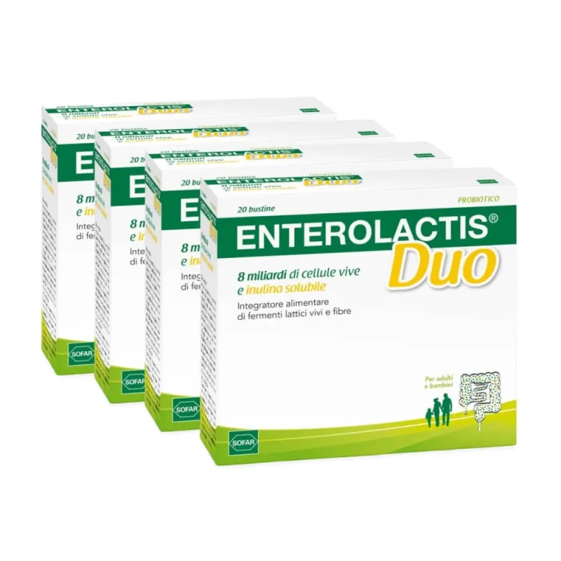 Enterolactis Duo, 4x20 plicuri, Sofar — preț și oferte