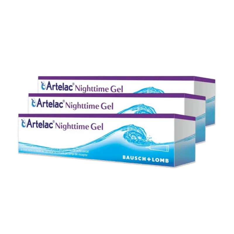 Gel oftalmic Artelac Nighttime, 3 x 10 g, Bausch + Lomb — preț și oferte
