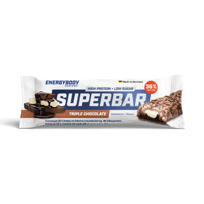 Baton proteic Superbar Tripple Chocolate, 50 g, Energybody — preț și oferte