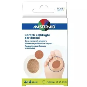 Plasturi pentru bataturi talpa cu acid salicilic, 4 + 4 buc, Master Aid