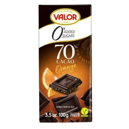 Ciocolata neagra cu crema de portocale, 100 g, Valor — preț și oferte