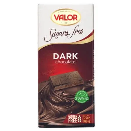 Ciocolata neagra fara zahar, 100 g, Valor — preț și oferte