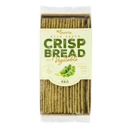 Felii de paine crocanta cu kale Crisp Bread, 130 g, Danvita — preț și oferte