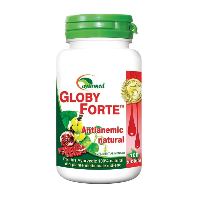 Globy Forte, 100 tablete, Ayurmed — preț și oferte