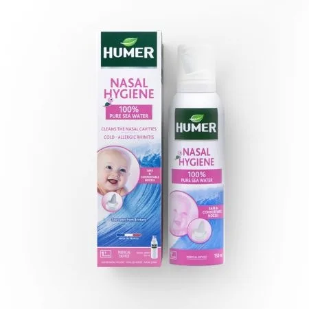 Spray nazal Humer copii 150ml – Apa de mare pentru igiena nazala bebelusi si copii — preț și oferte