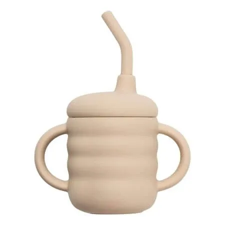 Cana din silicon cu pai, 6 luni+, Bubb, Appekids — preț și oferte