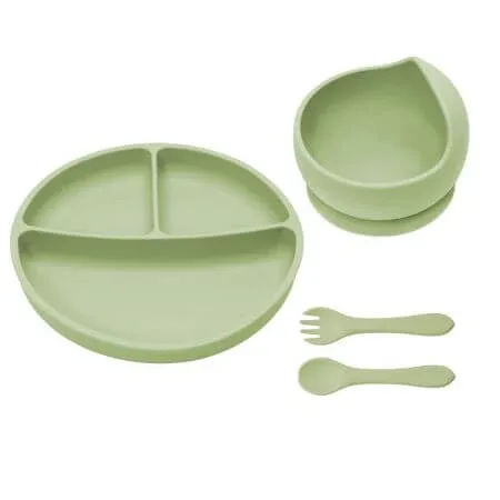 Set pentru diversificare din silicon Basic, 6 luni+, Raw Green, Appekids — preț și oferte